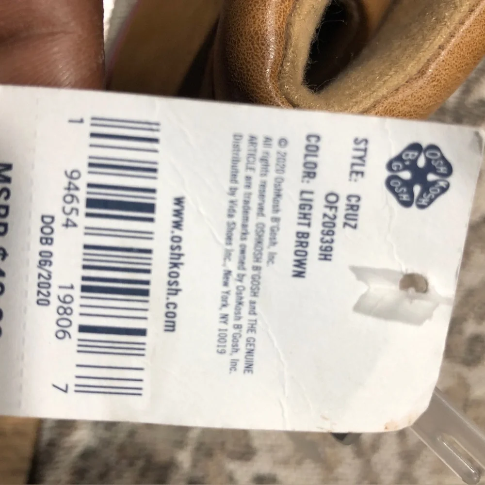 OshKosh Light Brown Ankle Boots